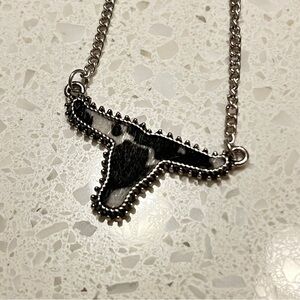 Vintage Western style Bull Head Pendant‎ Necklace